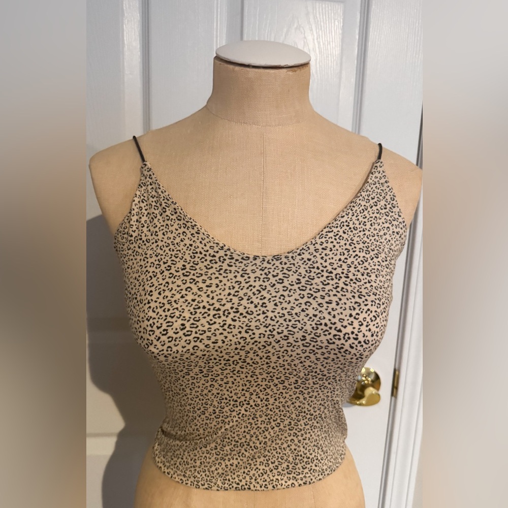 Gaze Tan Leopard Print Camisole
